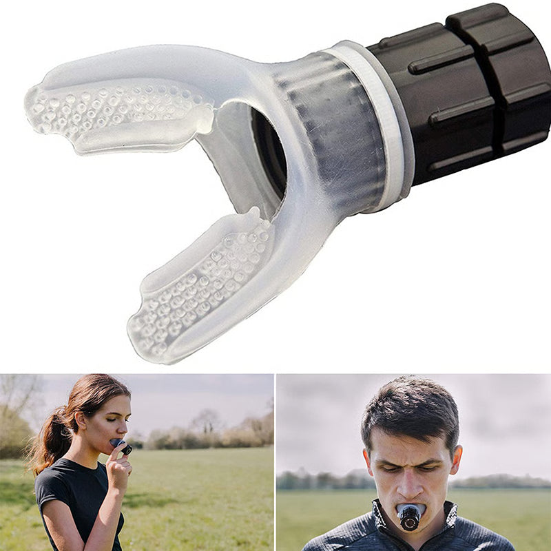 Respirator Fitness Equipment, Breathing Trainer Mouthpiece, Lung Exercise Tool for Household Health Care