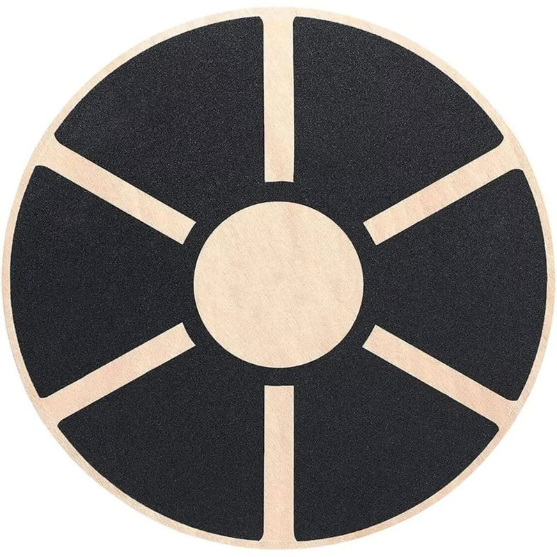 Premium Wooden Wobble Balance Board – Non-Slip Yoga Waist Twisting Fitness Equipment