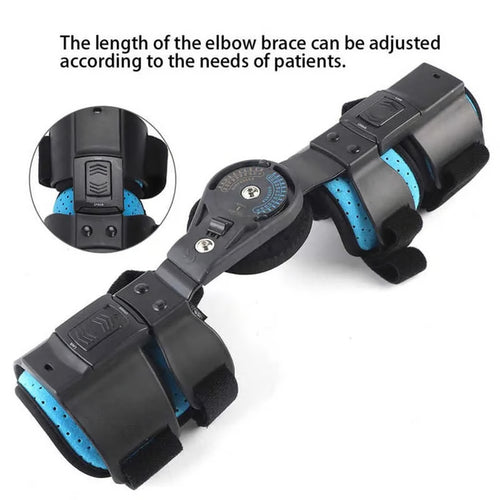 Adjustable Elbow Brace, Lightweight Breathable Rear Elbow Support, Arm Injury Recovery, Pain Relief for Sports, Comfort