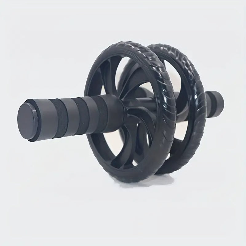 Abdominal Muscle Roller, Silent Two-Wheel Design, PVC & Stainless Steel Sports Gear