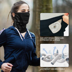 Balaclava Ear-Loops Anti-shedding, Winter Neck Warmer Gaiter, Windproof Face Mask for Ski Snowboard