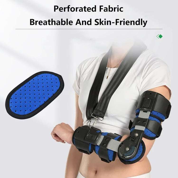 Adjustable Elbow Brace, Lightweight Breathable Rear Elbow Support, Arm Injury Recovery, Pain Relief for Sports, Comfort