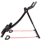 Foldable Ab Machine with LCD Monitor & Adjustable Resistance for Home Core Workouts