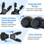 Respiratory Silicone Breathing Trainer, Lung Respirator, Fitness Equipment, High Altitude Training, Outdoor Expiratory