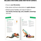 Yoga Stretching Strap USA Made Top Choice, Stretch Out Strap with Exercise Book, Physical Therapy Stretch Straps