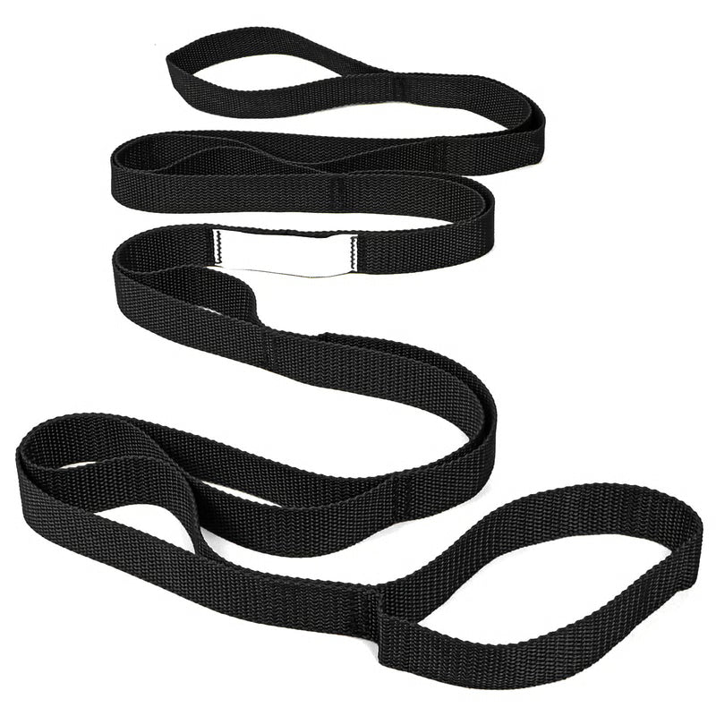 Yoga Stretching Strap USA Made Top Choice, Stretch Out Strap with Exercise Book, Physical Therapy Stretch Straps