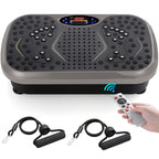 Vibration Plate Exercise Machine with Resistance Bands for Full Body Home Workouts
