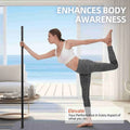 Adjustable Yoga Stretching Stick Steel Mobility Training Stick for Flexibility and Balance